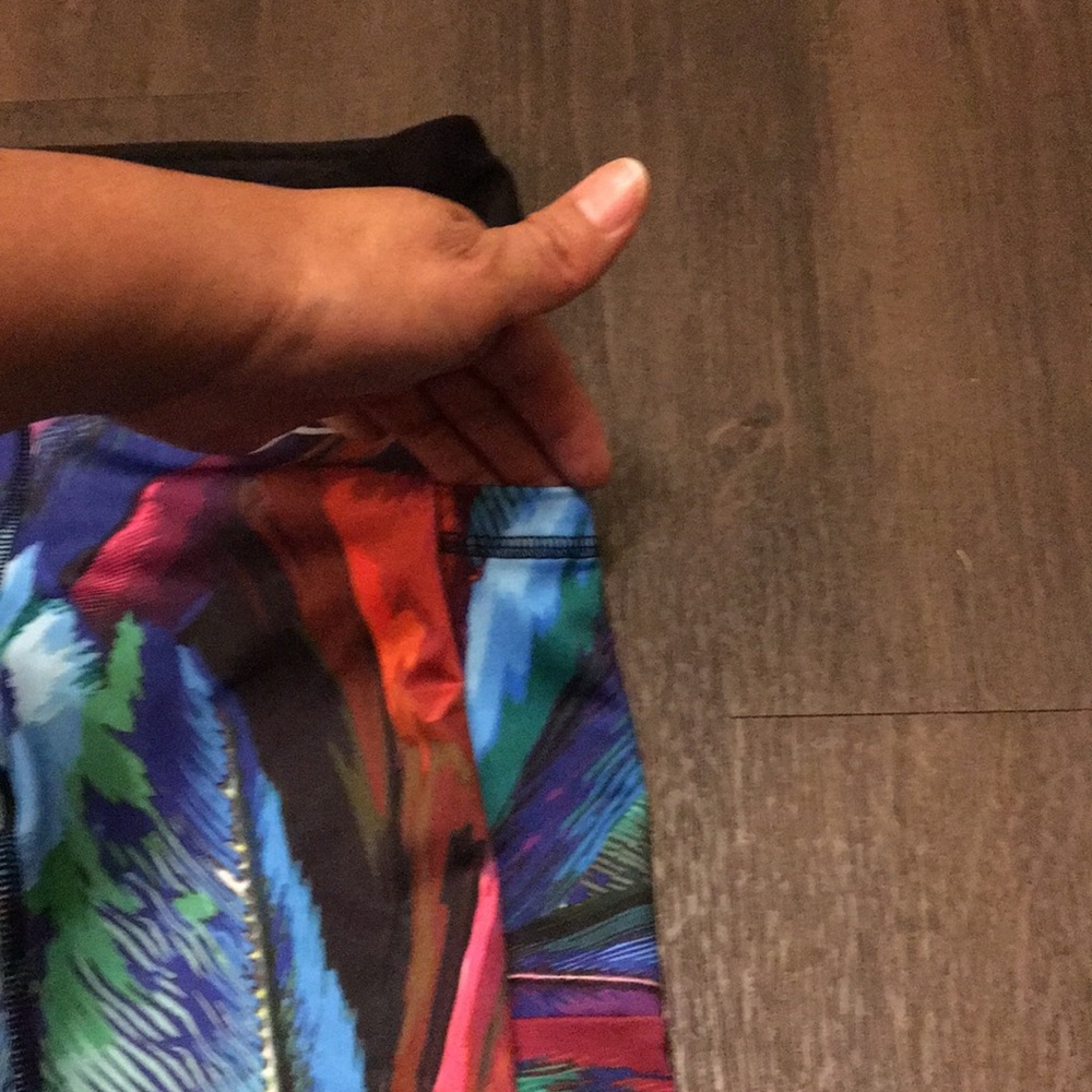 X By Gottex Multiple Color Block Leggings Size Xs - image 2